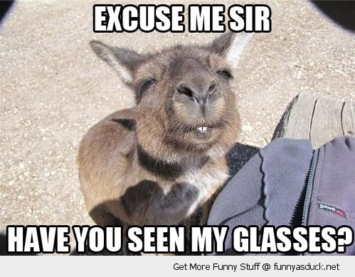 Did he give you his glasses?