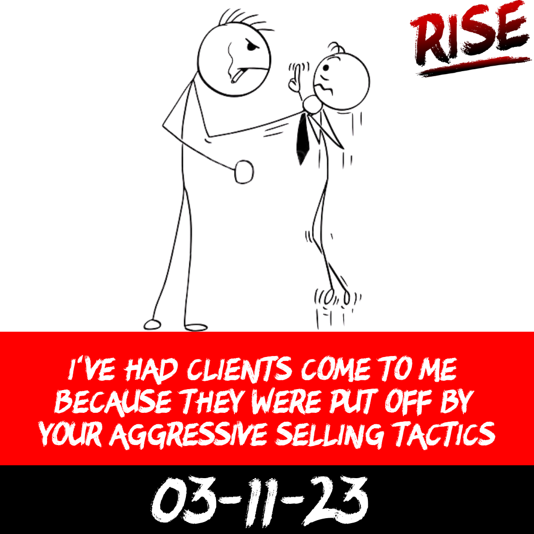 I’ve had clients come to me because they were put off by your aggressive selling tactics | RISE Macclesfield | Group Personal Training gym weight loss programmes