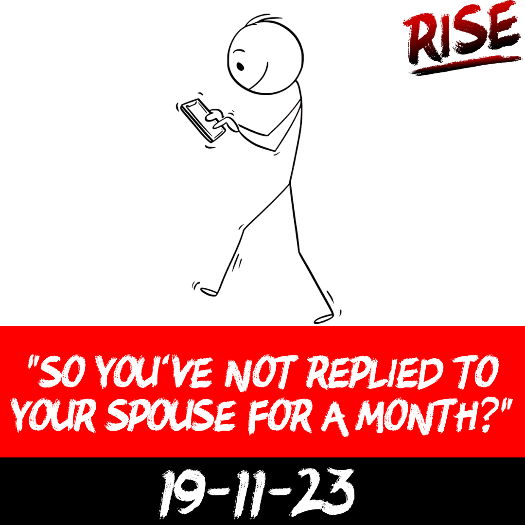 “So you’ve not replied to your spouse for a month?” | RISE Macclesfield | Group Personal Training gym weight loss programmes