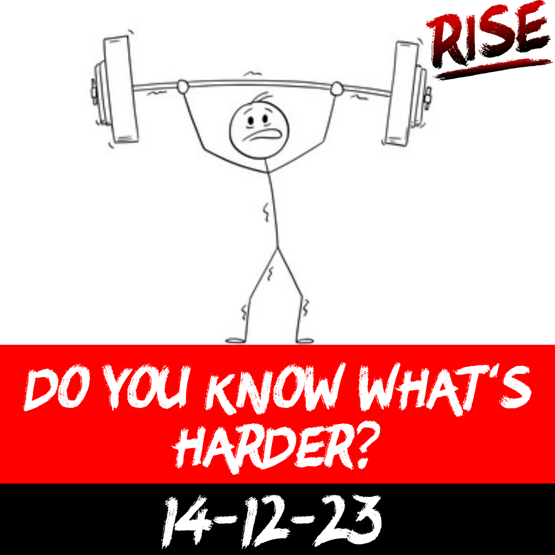 Do you know what’s harder? | RISE Macclesfield | Group Personal Training gym weight loss programmes
