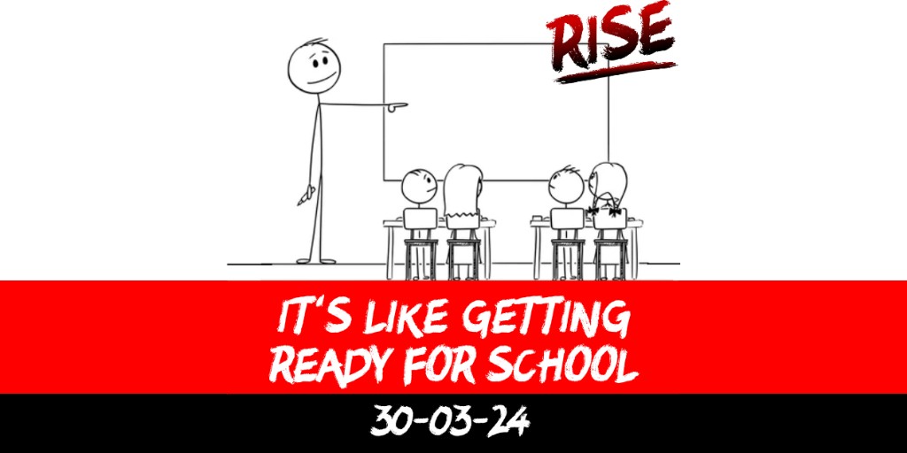 It’s like getting ready for school
 | RISE Macclesfield | Group Personal Training gym weight loss programmes