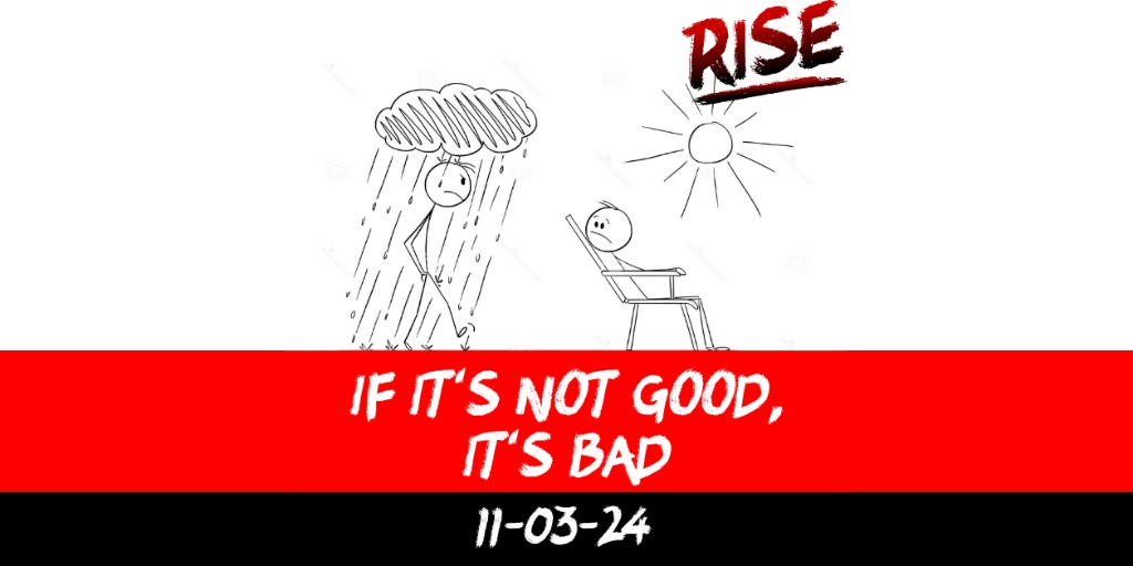 If it’s not good, it’s bad
 | RISE Macclesfield | Group Personal Training gym weight loss programmes