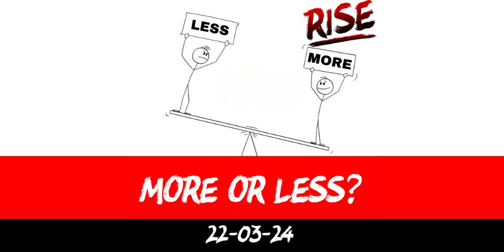 More or less?
 | RISE Macclesfield | Group Personal Training gym weight loss programmes