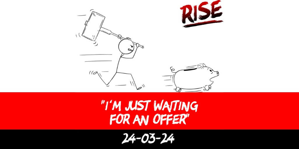 “I’m just waiting for an offer”
 | RISE Macclesfield | Group Personal Training gym weight loss programmes