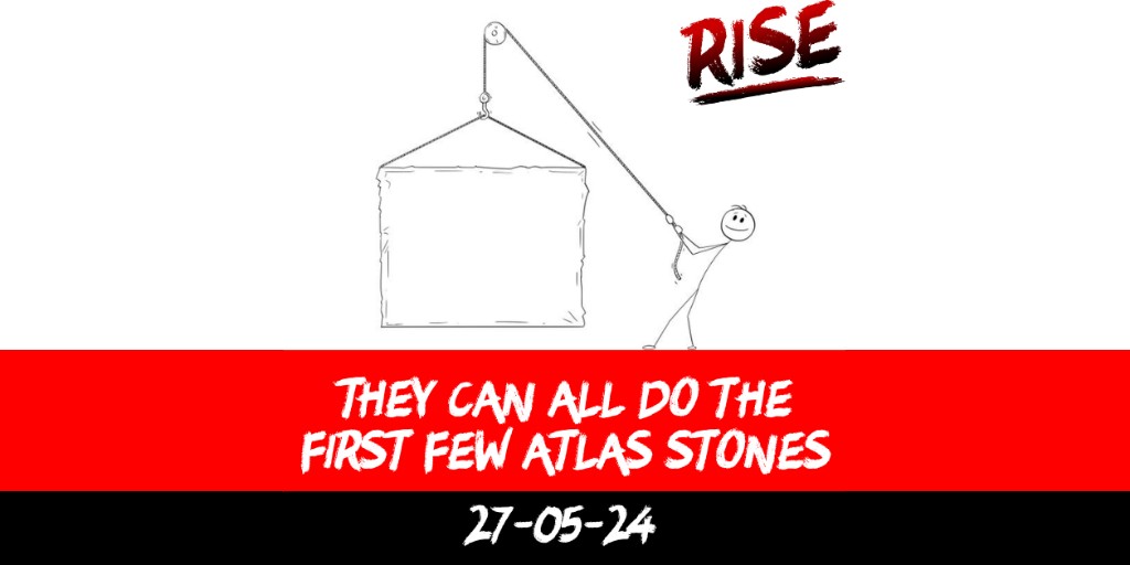 They can all do the first few Atlas Stones
 | RISE Macclesfield | Group Personal Training gym weight loss programmes
